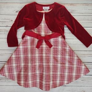 Toddler Christmas Dress and Shrug